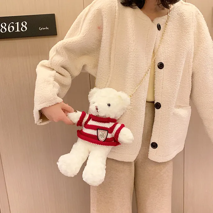 Cwatcun Plush Handbag Crossbody Bag Regular Unisex-13