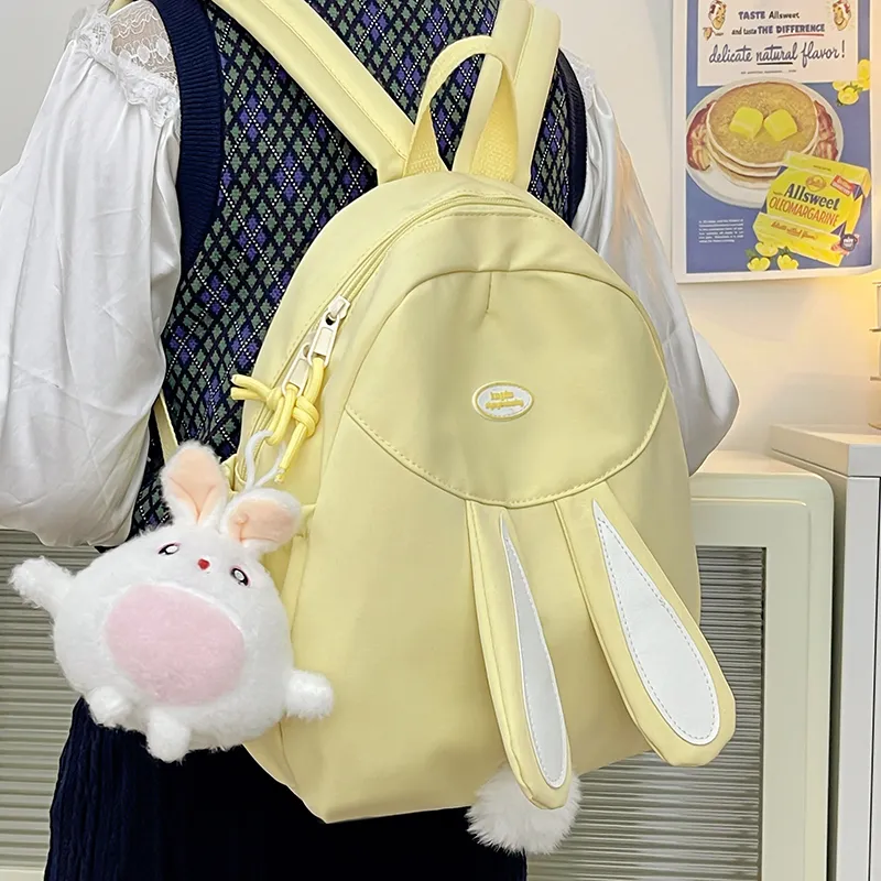 Cwatcun Polyester Backpack Women's White/Pink/Blue/Black/Yellow-20