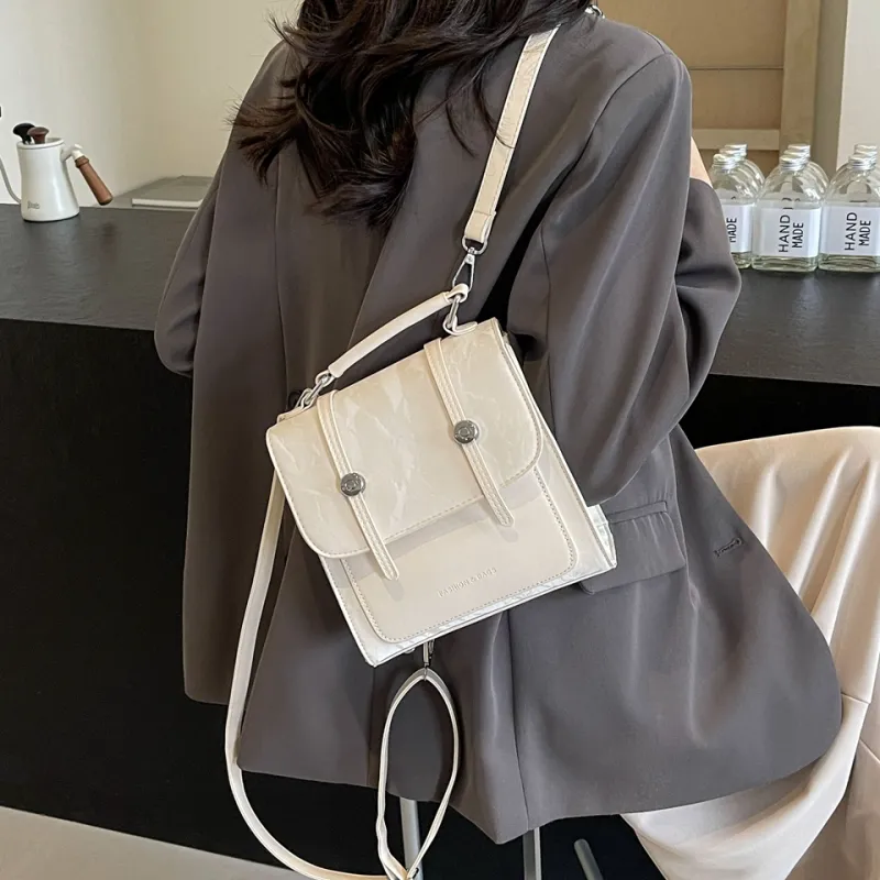 Cwatcun PU Backpack Regular Women's Silver/Black/Pink/Beige-28