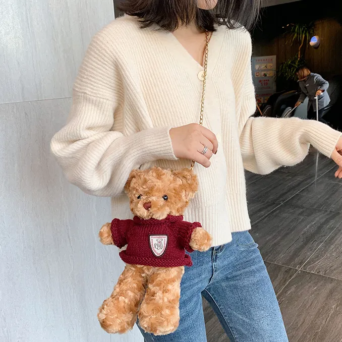 Cwatcun Plush Handbag Crossbody Bag Regular Unisex-6