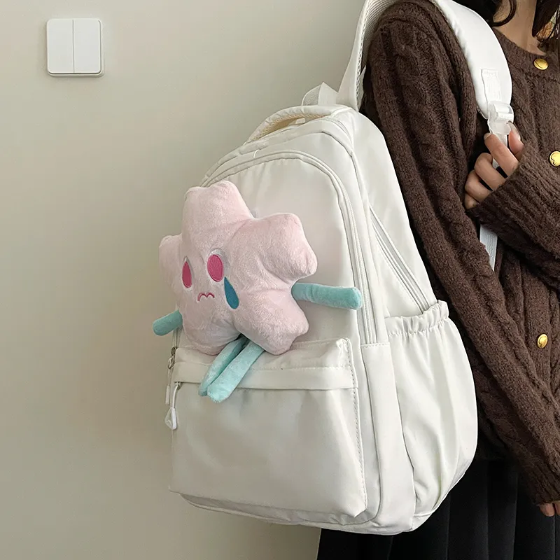 Cwatcun Nylon Backpack Women's Yellow/Pink/White-15