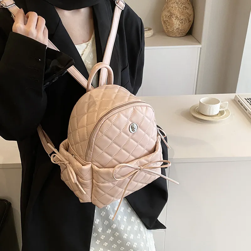 Cwatcun PU Backpack Women's Black/Blue/Pink/Silver/White-11