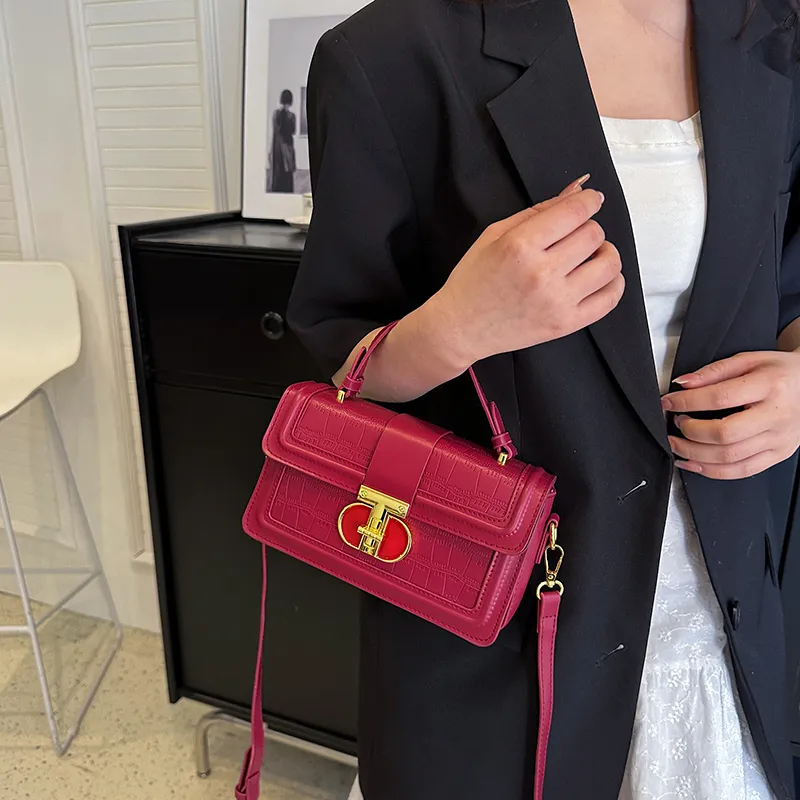 Cwatcun PU One Shoulder Handbags Regular Women's Pink/Red/Brown/White/Black-6