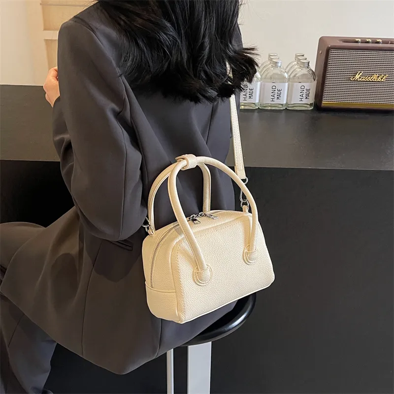 Cwatcun PU One Shoulder Handbag, Crossbody Bag Regular Women's White/Sky Blue/Yellow/Black/Pink-2