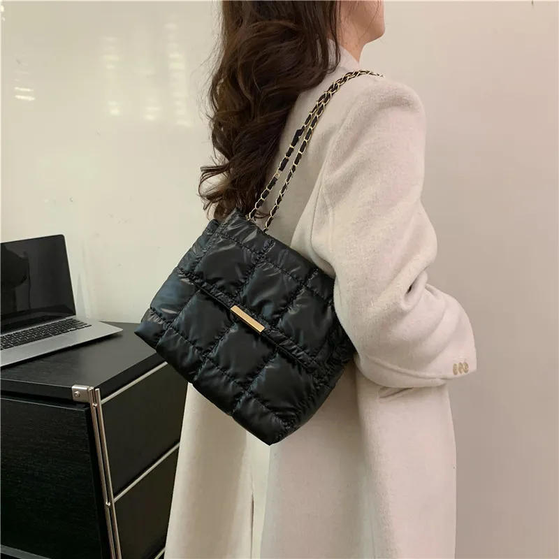 Cwatcun Oxford Shoulder Bag Women's Black/Silver/Gold-3