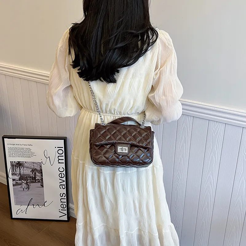 Cwatcun PU Crossbody Bag Women's White/Pink/Beige/Black/Brown/Coffee-12