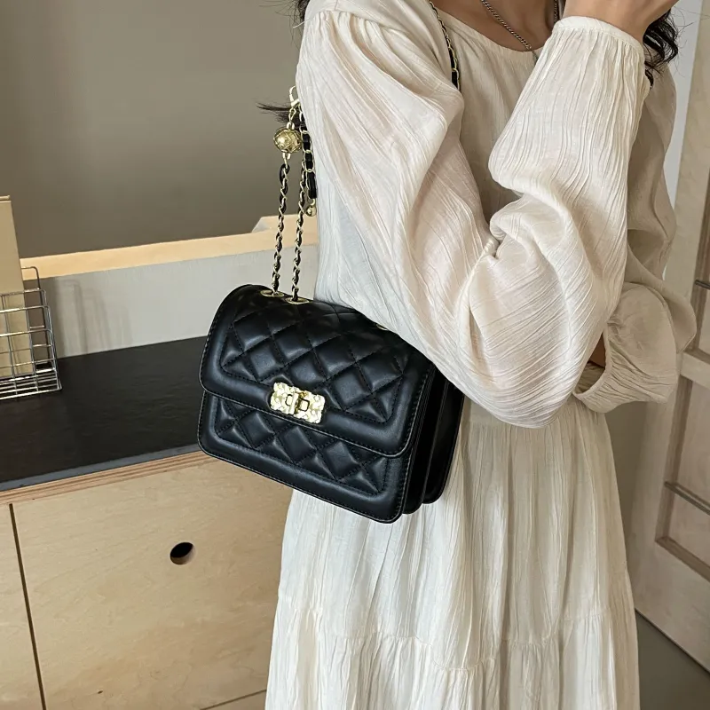 Cwatcun Pu Crossbody Bag, Shoulder Bag Women's Black/Ecru-2