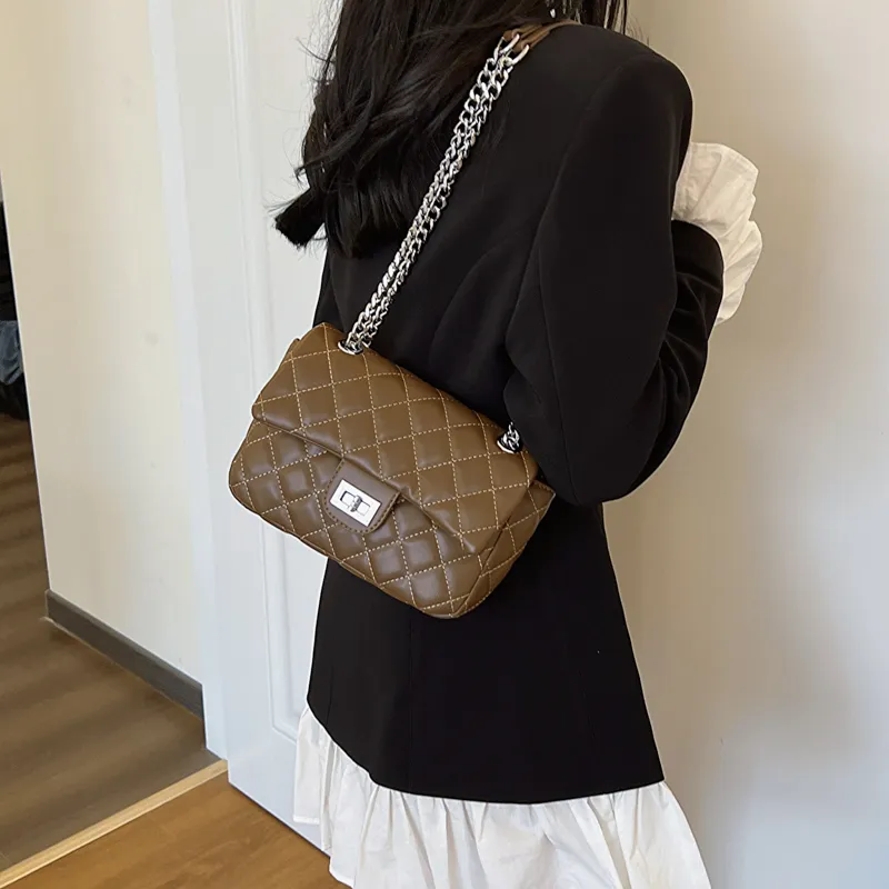 Cwatcun PU Crossbody Bag Women's White/Pink/Beige/Black/Brown/Coffee-17