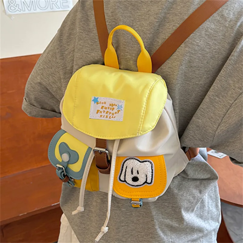 Cwatcun Nylon Backpack Regular Unisex Yellow-4