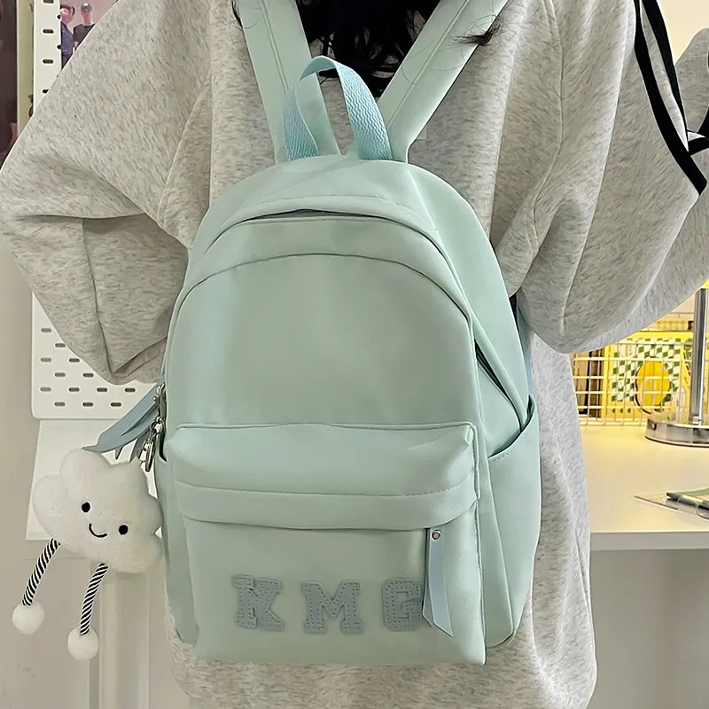Cwatcun Nylon Backpack Women's Pink/Blue/Black/Yellow/Green-11