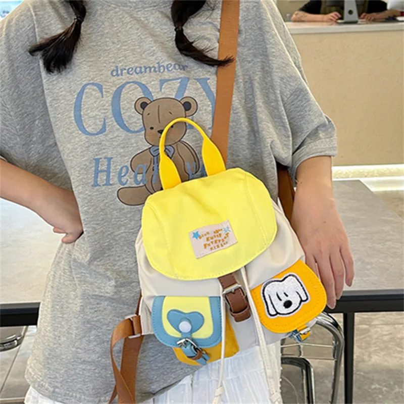 Cwatcun Nylon Backpack Regular Unisex Yellow-2