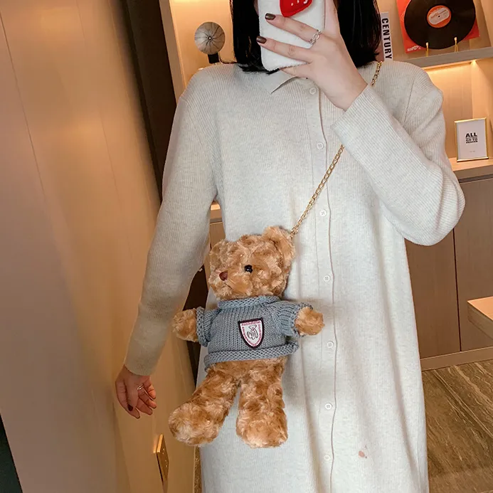 Cwatcun Plush Handbag Crossbody Bag Regular Unisex-9