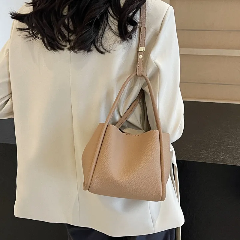Cwatcun PU Shoulder Bag, Crossbody Bag, Handbag Regular Women's Ecru/Khaki/Black/Coffee-8