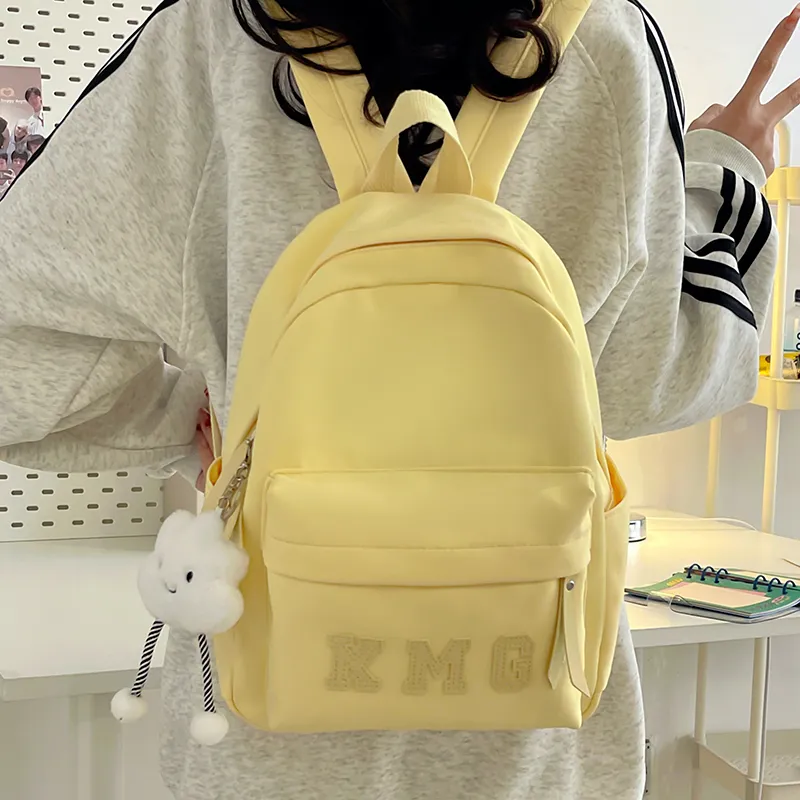 Cwatcun Nylon Backpack Women's Pink/Blue/Black/Yellow/Green-9