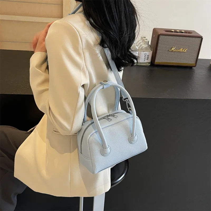 Cwatcun PU One Shoulder Handbag, Crossbody Bag Regular Women's White/Sky Blue/Yellow/Black/Pink-10