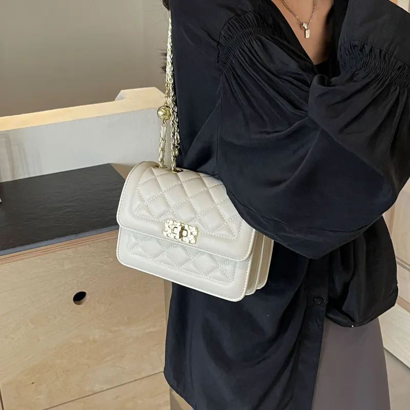 Cwatcun Pu Crossbody Bag, Shoulder Bag Women's Black/Ecru-13