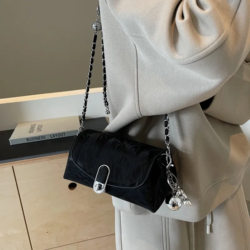 Cwatcun PU Crossbody Bag, Shoulder Bag Women's Silver/Ecru/Green/Black-19