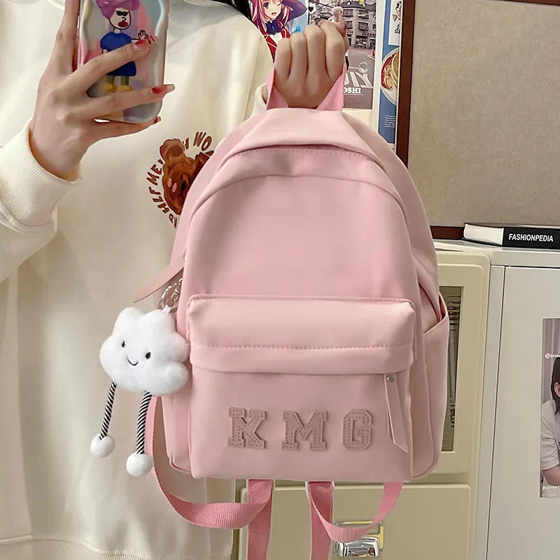 Cwatcun Nylon Backpack Women's Pink/Blue/Black/Yellow/Green-2