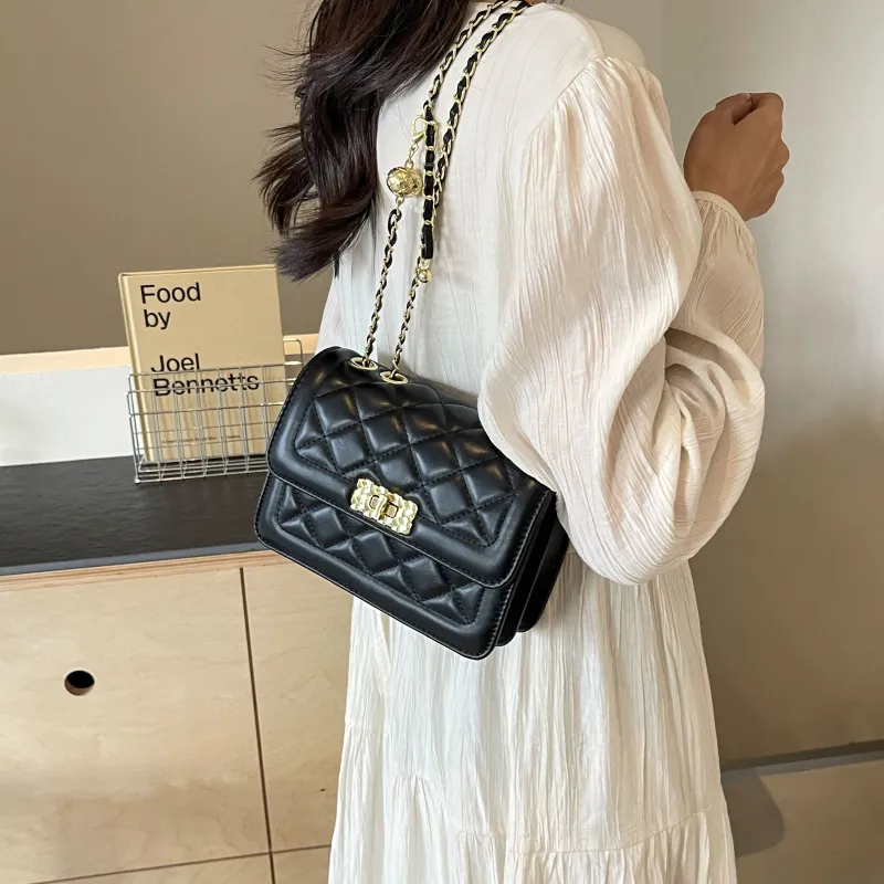 Cwatcun Pu Crossbody Bag, Shoulder Bag Women's Black/Ecru-3
