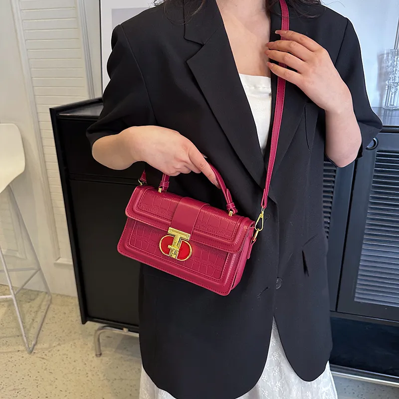 Cwatcun PU One Shoulder Handbags Regular Women's Pink/Red/Brown/White/Black-8