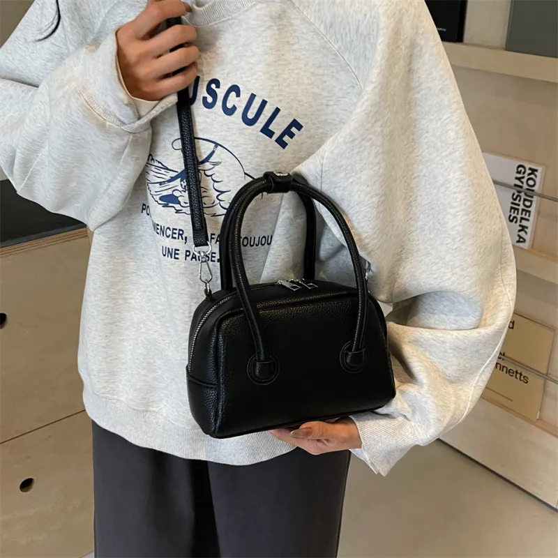 Cwatcun PU One Shoulder Handbag, Crossbody Bag Regular Women's White/Sky Blue/Yellow/Black/Pink-25