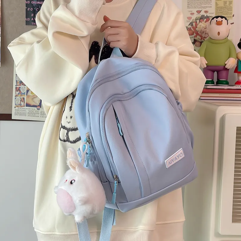 Cwatcun Nylon Backpack Women's Ecru/Black/Light Yellow/Light Blue/Light Green/Pink-10