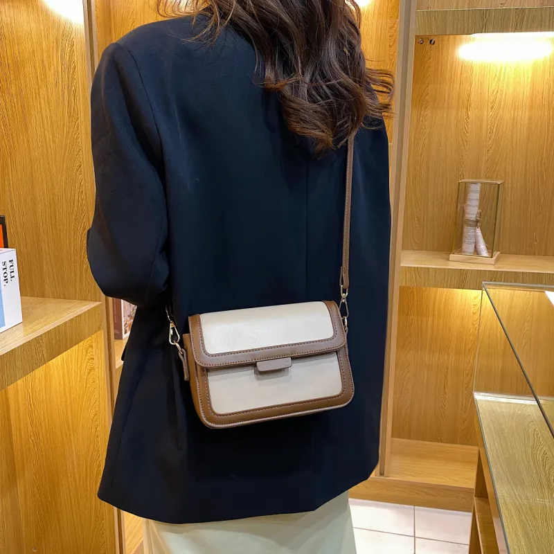 Cwatcun PU Shoulder Bag Crossbody Bag Women's Brown/Black/Khaki-2
