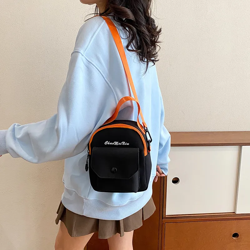 Cwatcun Nylon Shoulder Bag Women's White/Black/Brown/Green-9
