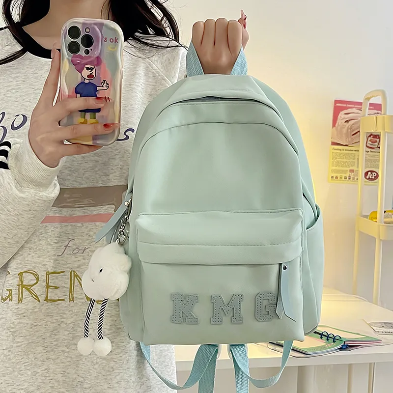 Cwatcun Nylon Backpack Women's Pink/Blue/Black/Yellow/Green-12