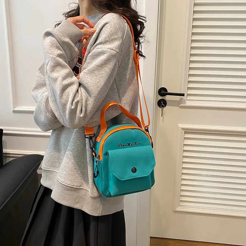 Cwatcun Nylon Shoulder Bag Women's White/Black/Brown/Green-20