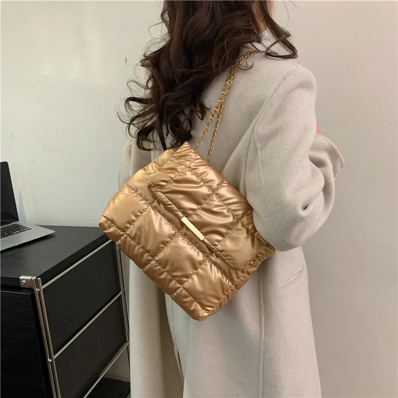 Cwatcun Oxford Shoulder Bag Women's Black/Silver/Gold-10