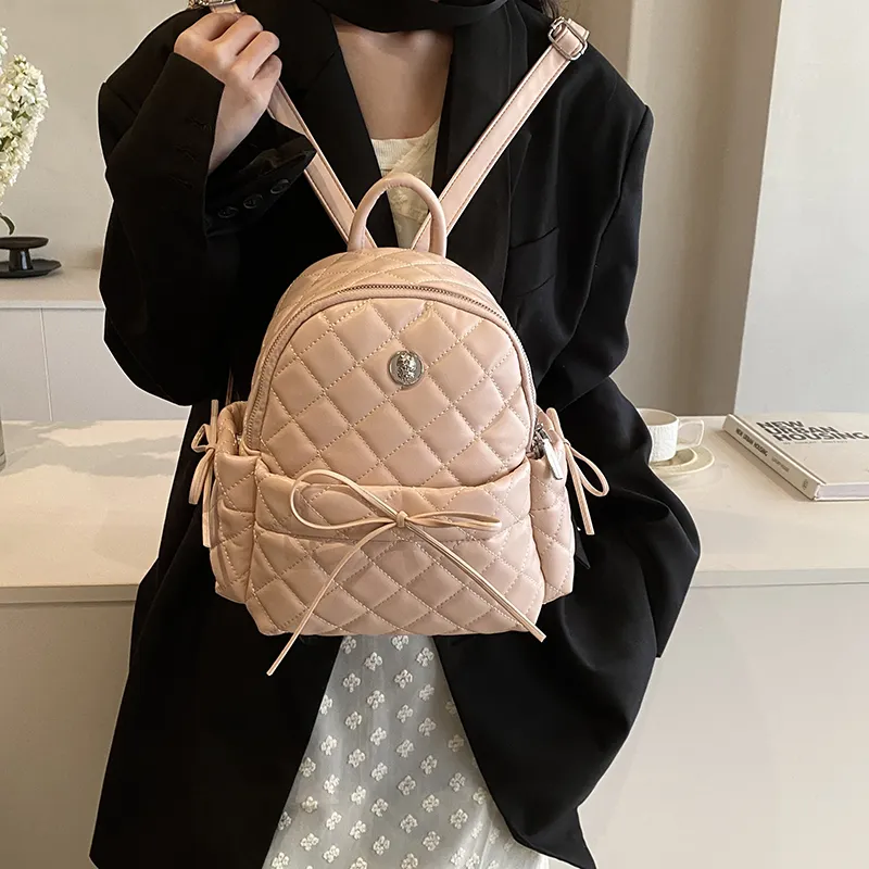 Cwatcun PU Backpack Women's Black/Blue/Pink/Silver/White-13