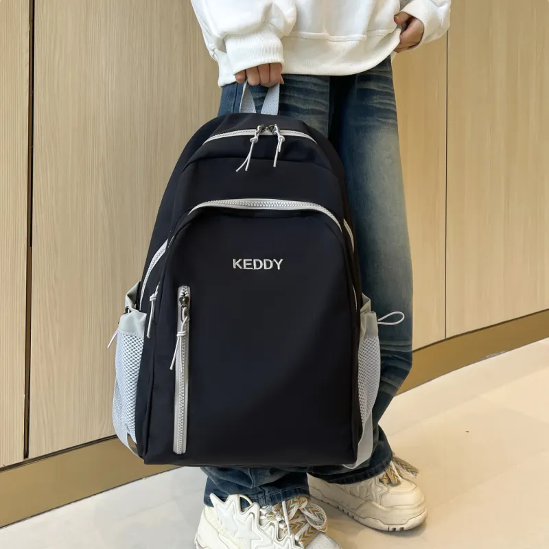 Cwatcun Nylon Backpack Unisex Ecru/Brown/Black/Coffee-11