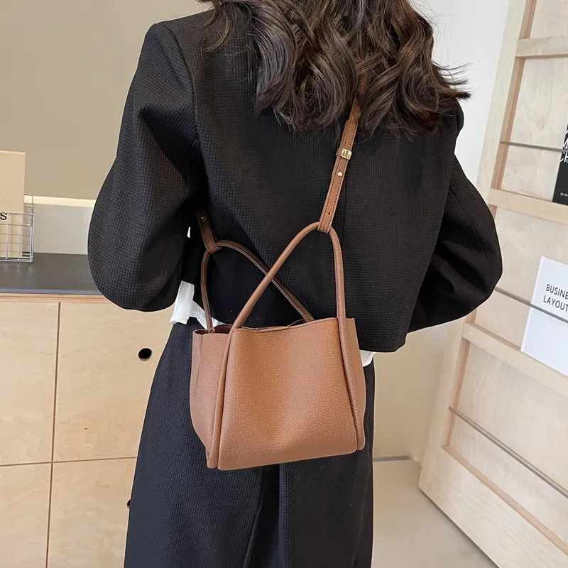 Cwatcun PU Shoulder Bag, Crossbody Bag, Handbag Regular Women's Ecru/Khaki/Black/Coffee-22
