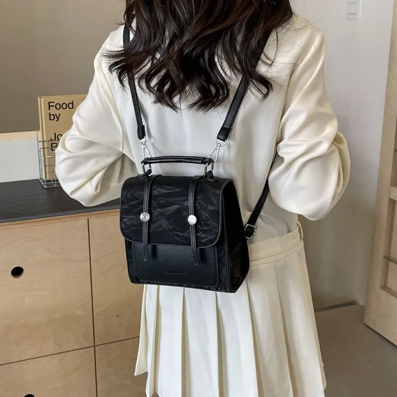 Cwatcun PU Backpack Regular Women's Silver/Black/Pink/Beige-12