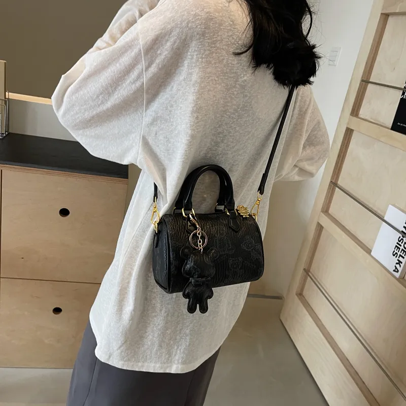 Cwatcun PU Shoulder Bag Crossbody Bag Handbag Women's Ecru/Brown/Pink/Black-20