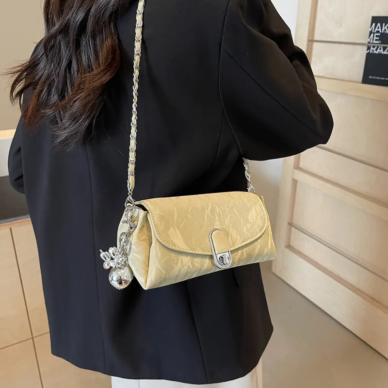 Cwatcun PU Crossbody Bag, Shoulder Bag Women's Silver/Ecru/Green/Black-12