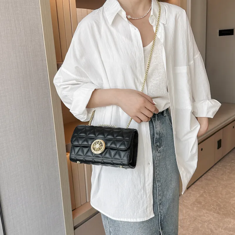 Cwatcun PU Shoulder Bag Crossbody Bag Regular Women's White/Black-9
