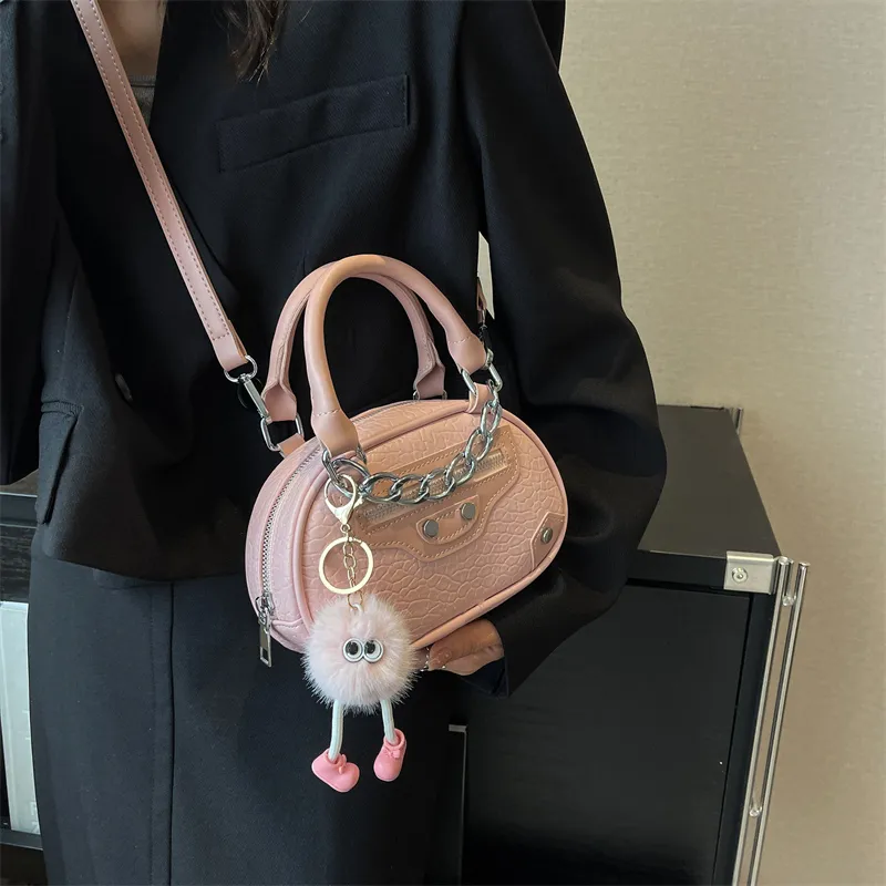 Rainbow Girl PU One Shoulder Handbag Regular Women's White/Black/Pink/Beige/Yellow-17