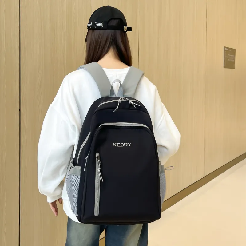 Cwatcun Nylon Backpack Unisex Ecru/Brown/Black/Coffee-10
