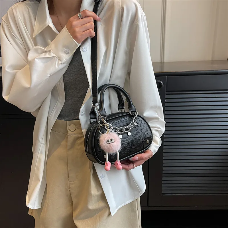 Rainbow Girl PU One Shoulder Handbag Regular Women's White/Black/Pink/Beige/Yellow-11