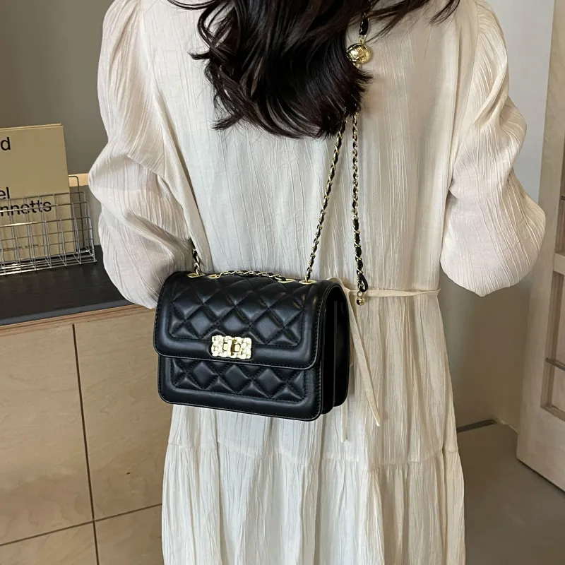 Cwatcun Pu Crossbody Bag, Shoulder Bag Women's Black/Ecru-1