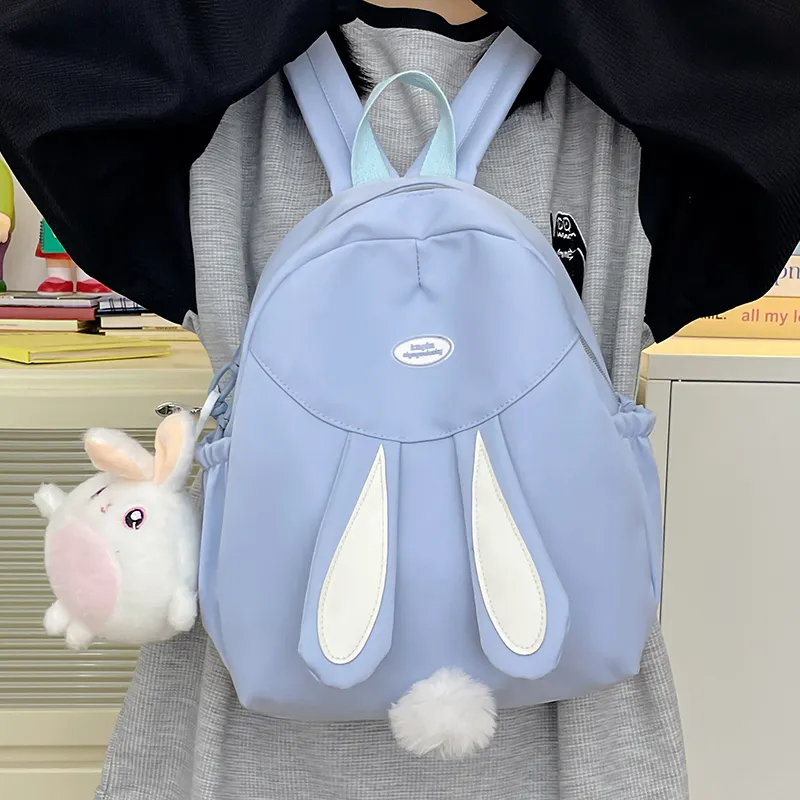 Cwatcun Polyester Backpack Women's White/Pink/Blue/Black/Yellow-12