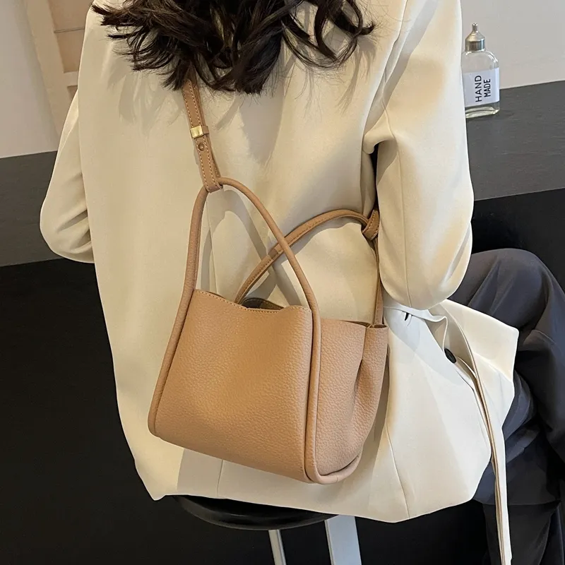 Cwatcun PU Shoulder Bag, Crossbody Bag, Handbag Regular Women's Ecru/Khaki/Black/Coffee-10