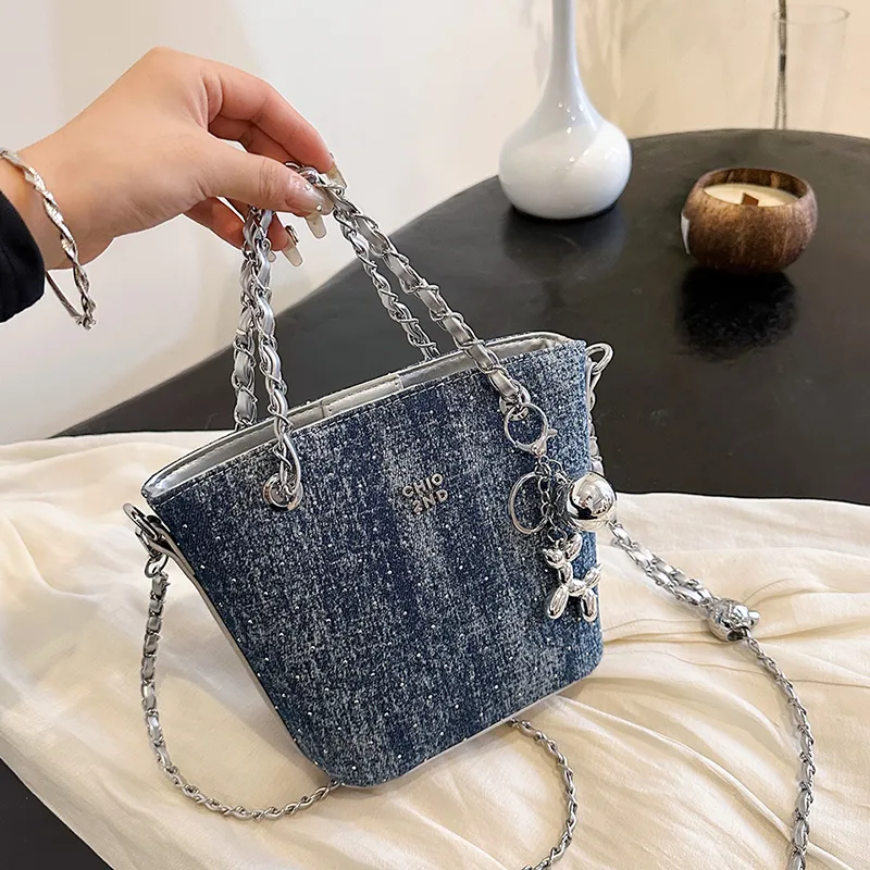 Cwatcun PU Shoulder Bag Women's Light Blue/Black/Dark Blue/Light Blue/Black/Dark Blue/Dark Blue/Sky Blue/Light Blue-28