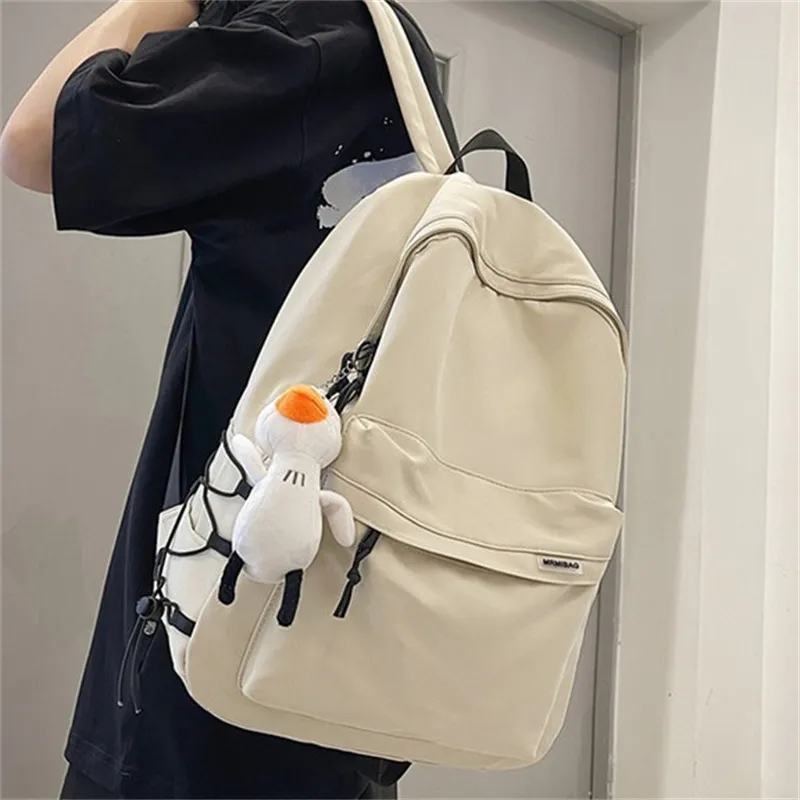 Cwatcun Nylon Backpack Regular Unisex White/Black-1