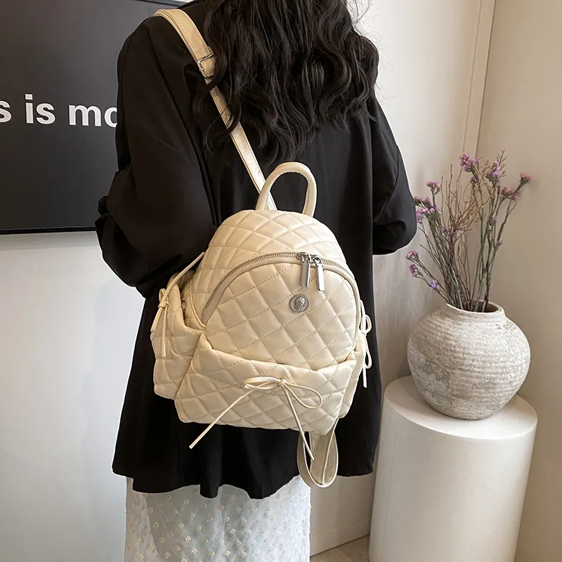 Cwatcun PU Backpack Women's Black/Blue/Pink/Silver/White-21