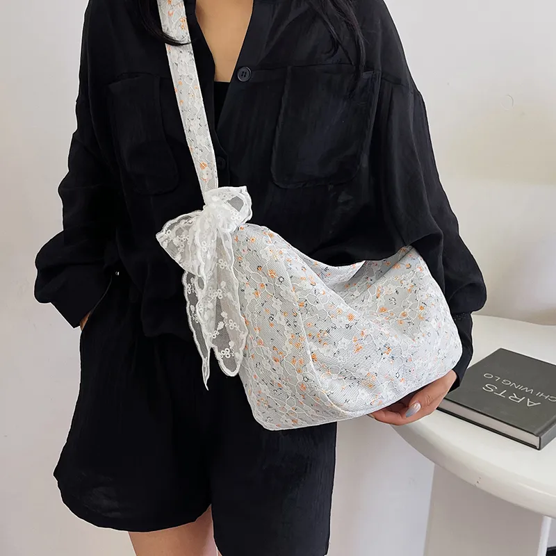 Cwatcun Canvas Bag Shoulder Bags Women's Ecru/Black/Gray-12