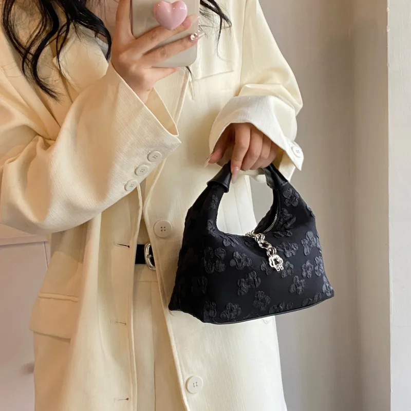 Cwatcun Oxford Crossbody One Shoulder Handbag Women's White/Pink/Black-15