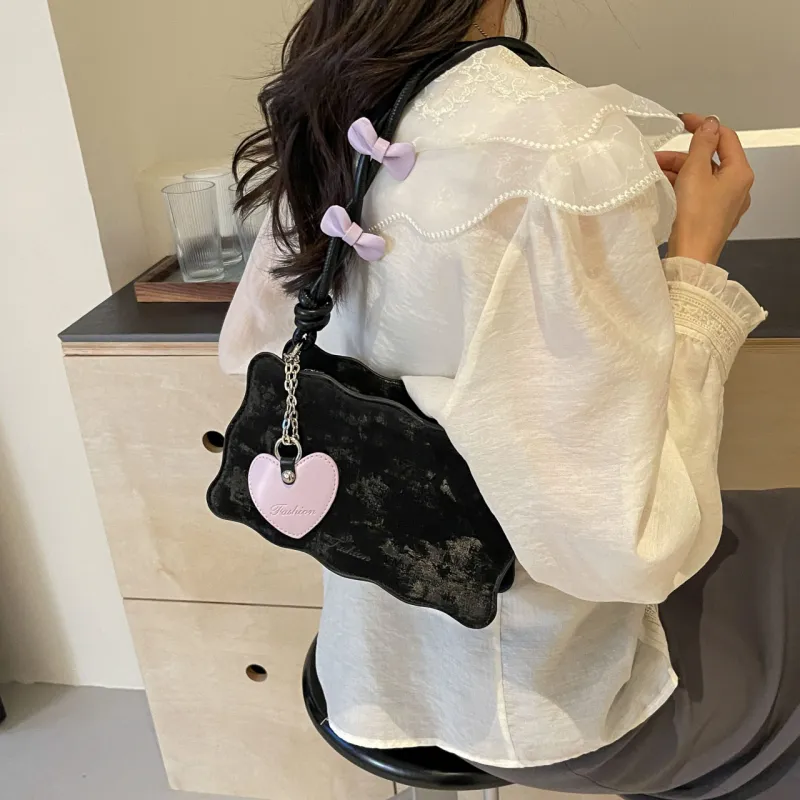 Cwatcun PU Handbag, Shoulder Bag Regular Women's Silver/Pink/Green/White/Black-37